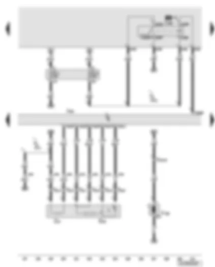 Wiring Diagram  AUDI Q7 2008 - Engine control unit - lambda probe - fuel cooling pump relay - fuel cooling pump relay