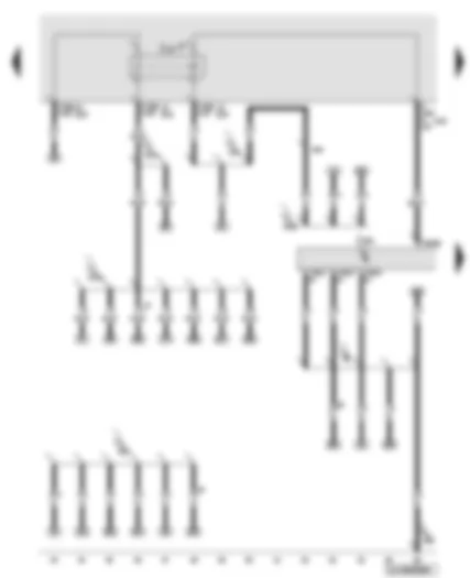 Wiring Diagram  AUDI Q7 2010 - Engine control unit - terminal 30 voltage supply relay