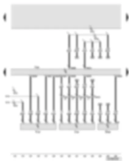 Wiring Diagram  AUDI Q7 2010 - Engine control unit - exhaust gas pressure sensor 1 - turbocharger 1 control unit - intake manifold flap motor