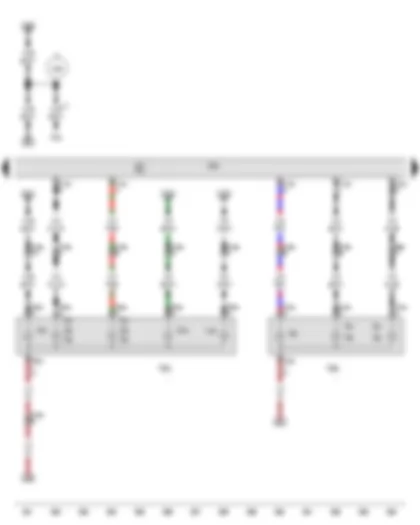 Wiring Diagram  AUDI Q7 2010 - Convenience system central control unit - Left tail light