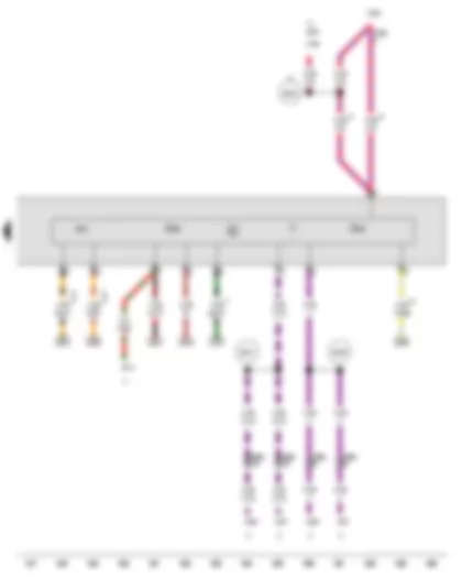 Wiring Diagram  AUDI Q7 2012 - Humidity sender - Light sensor - Main beam assist control unit - Automatic anti-dazzle interior mirror