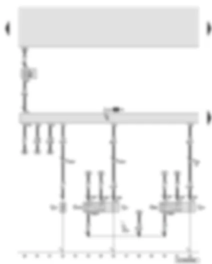 Wiring Diagram  AUDI Q7 2010 - Automatic glow period control unit - glow plugs