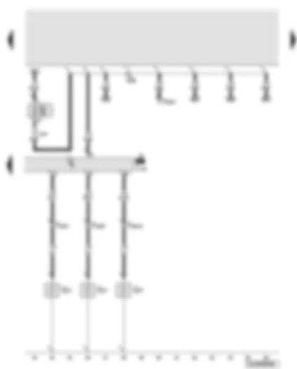 Wiring Diagram  AUDI Q7 2010 - Automatic glow period control unit - glow plugs