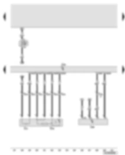 Wiring Diagram  AUDI Q7 2010 - Engine control unit - lambda probe - control unit for charge air cooler bypass