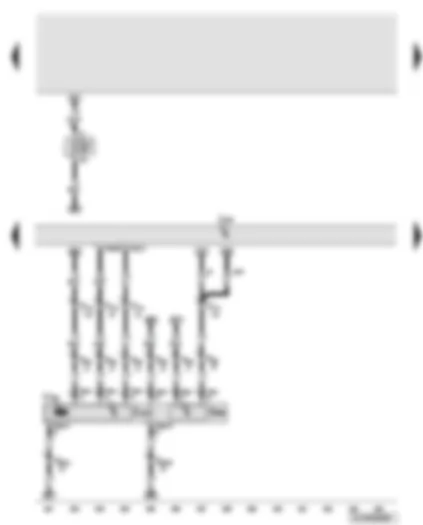 Wiring Diagram  AUDI Q7 2010 - Engine control unit - pump for reducing agent - heater for reducing-agent pump - pressure sender for reducing agent metering system -