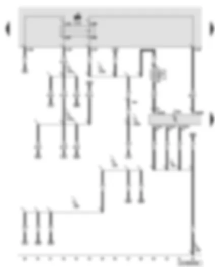 Wiring Diagram  AUDI Q7 2010 - Engine control unit - Motronic current supply relay