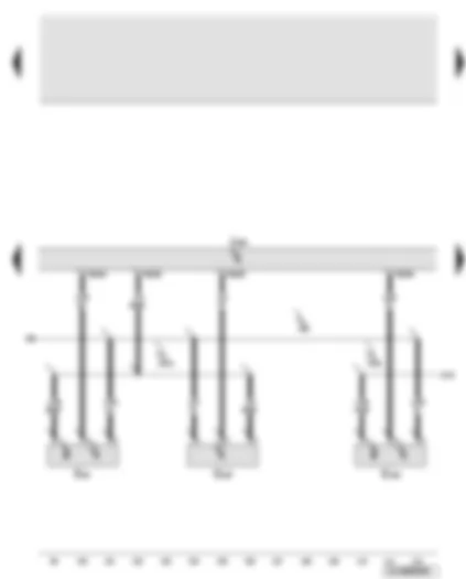 Wiring Diagram  AUDI Q7 2010 - Engine control unit - Hall sender - fuel pressure sender