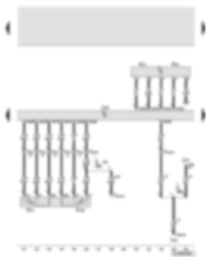 Wiring Diagram  AUDI Q7 2010 - Engine control unit - accelerator position sender - air mass meter