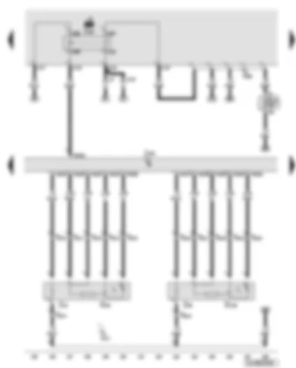 Wiring Diagram  AUDI Q7 2010 - Engine control unit - engine component current supply relay - lambda probe - lambda probe heater
