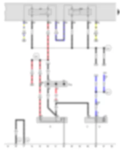 Wiring Diagram  AUDI Q7 2012 - Starter - Alternator - Starter motor relay - Starter motor relay 2 - Jump start socket