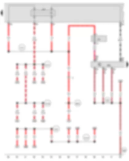 Wiring Diagram  AUDI Q7 2011 - Main relay - Engine control unit
