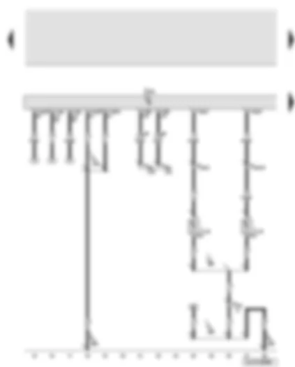 Wiring Diagram  AUDI Q7 2012 - Onboard supply control unit - left fog light bulb - right fog light bulb