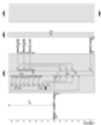 Wiring Diagram  AUDI Q7 2012 - Onboard supply control unit - right headlight