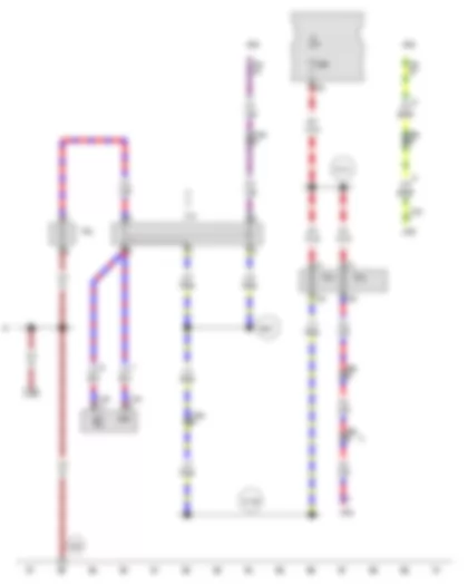 Wiring Diagram  AUDI Q7 2012 - Continued coolant circulation relay - Coolant circulation pump