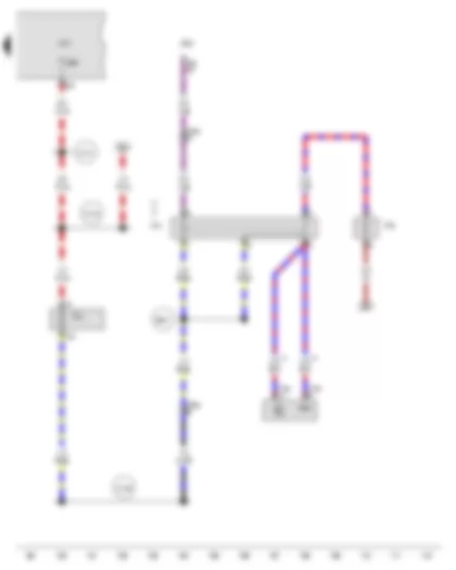 Wiring Diagram  AUDI Q7 2010 - Continued coolant circulation relay - Coolant circulation pump