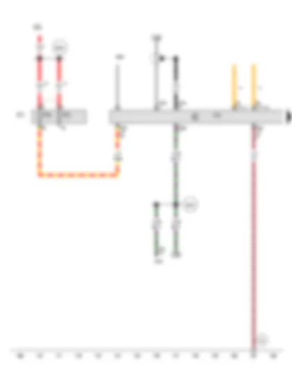 Wiring Diagram  AUDI Q7 2011 - Control unit 1 for information electronics