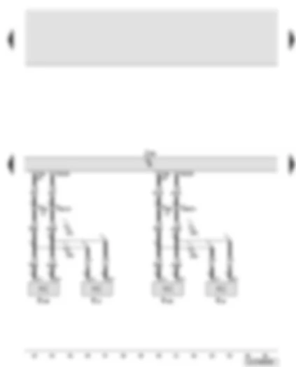 Wiring Diagram  AUDI Q7 2010 - Digital sound package control unit - rear left and right treble loudspeaker - rear left and right mid-range and bass loudspeaker