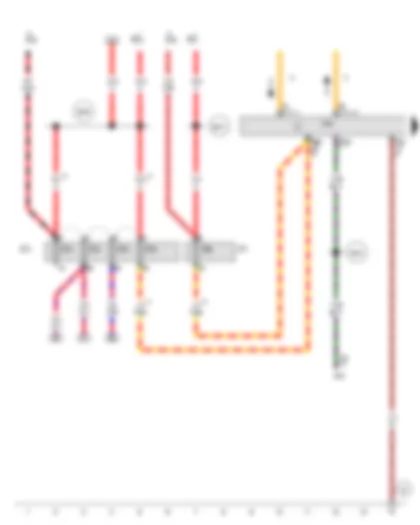 Wiring Diagram  AUDI Q7 2014 - Control unit 1 for information electronics