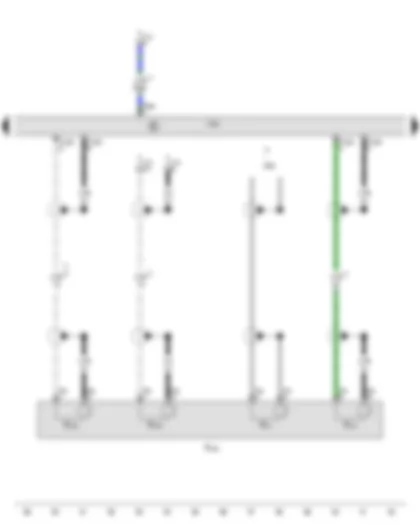 Wiring Diagram  AUDI Q7 2010 - Control unit 1 for information electronics - Microphone unit in front roof module