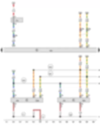 Wiring Diagram  AUDI Q7 2012 - Control unit for NOx sender - Engine control unit - Control unit for NOx sender 2