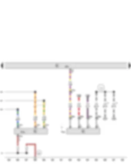 Wiring Diagram  AUDI Q7 2012 - Reducing agent tank cap switch - Particulate sensor - Engine control unit