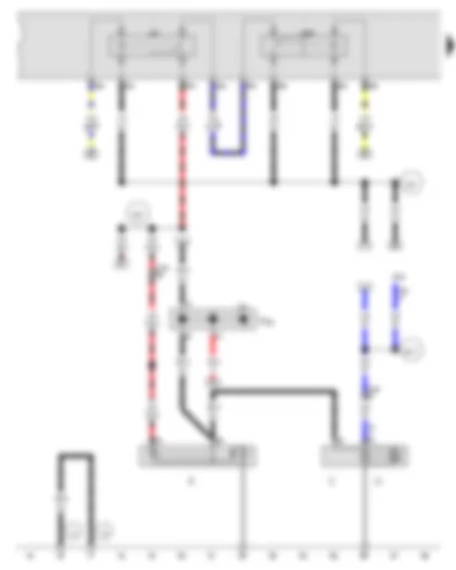 Wiring Diagram  AUDI Q7 2011 - Starter - Alternator - Starter motor relay - Starter motor relay 2 - Jump start socket