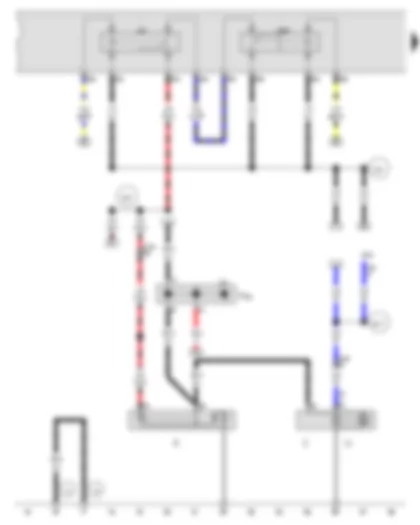 Wiring Diagram  AUDI Q7 2012 - Starter - Alternator - Starter motor relay - Starter motor relay 2 - Jump start socket