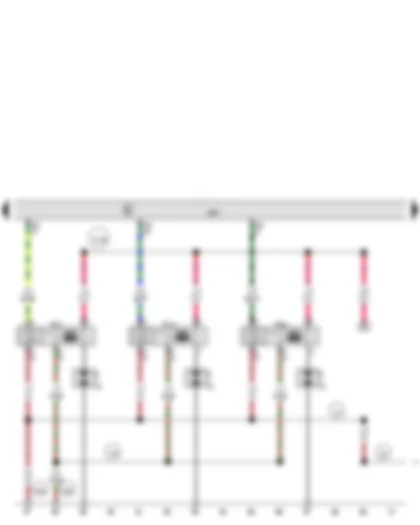 Wiring Diagram  AUDI Q7 2012 - Engine control unit - Ignition coil 1 with output stage