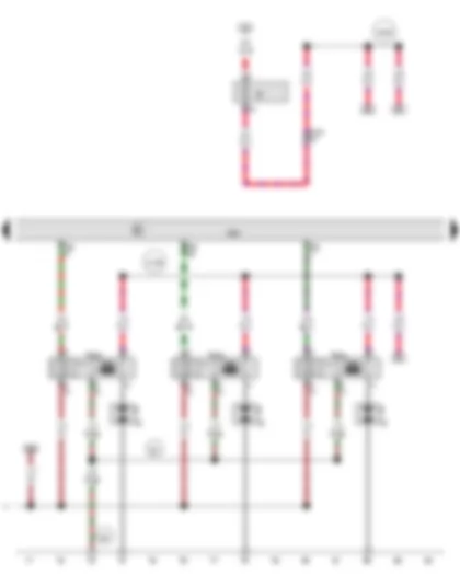 Wiring Diagram  AUDI Q7 2011 - Engine control unit - Ignition coil 4 with output stage