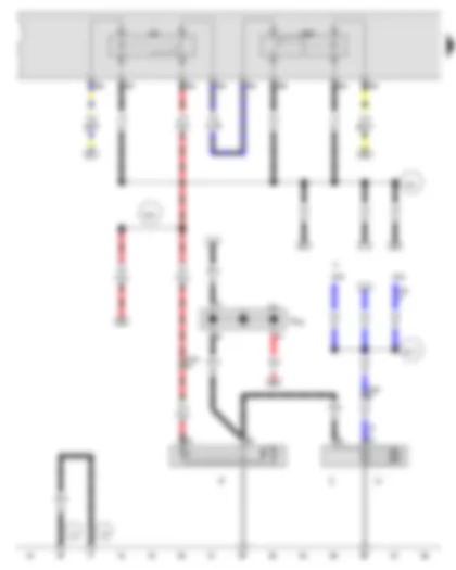 Wiring Diagram  AUDI Q7 2014 - Starter - Alternator - Starter motor relay - Starter motor relay 2 - Jump start socket