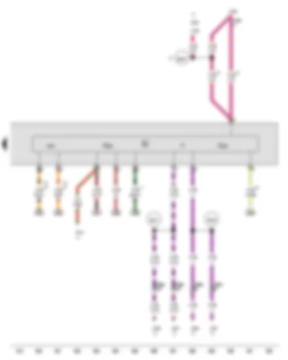 Wiring Diagram  AUDI Q7 2011 - Humidity sender - Light sensor - Main beam assist control unit
