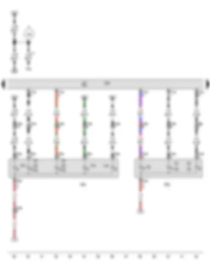 Wiring Diagram  AUDI Q7 2014 - Convenience system central control unit - Left tail light