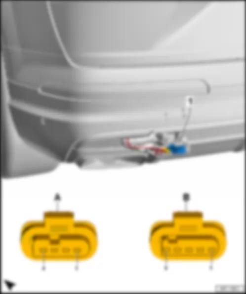 AUDI Q7 2017 Fitting location, rear lid power opening control unit J938