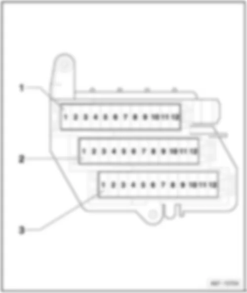 AUDI R8 SPYDER 2013 Position of fuses (SC) on fuse holder C