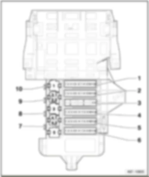 AUDI R8 SPYDER 2014 Fuses (SB) on fuse holder B