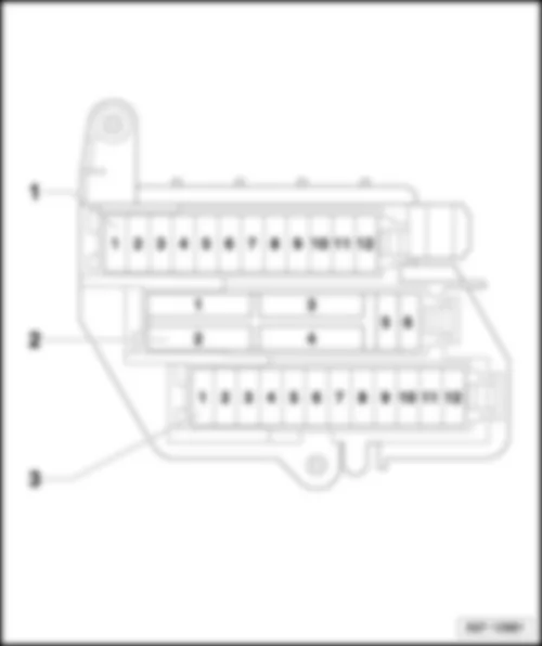 AUDI R8 SPYDER 2014 Position of fuses (SC) on fuse holder C