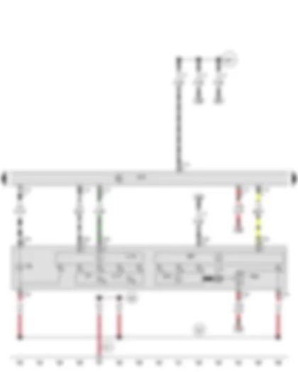 Wiring Diagram  AUDI R8 2007 - Onboard supply control unit - Output module for left headlight