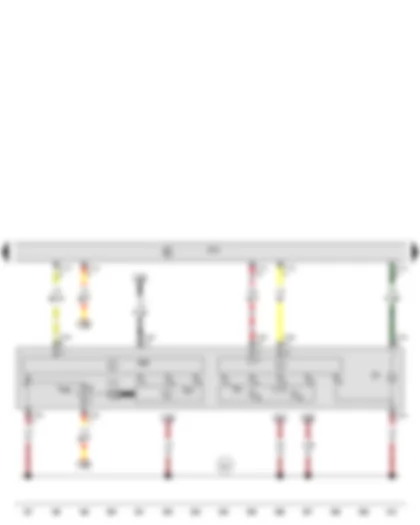 Wiring Diagram  AUDI R8 2007 - Onboard supply control unit - Output module for right headlight