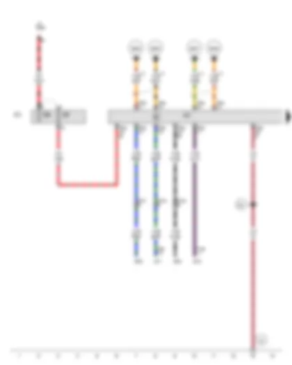 Wiring Diagram  AUDI R8 2008 - Steering column electronics control unit