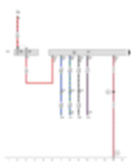 Wiring Diagram  AUDI R8 2007 - Steering column electronics control unit