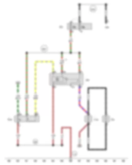 Wiring Diagram  AUDI R8 2010 - Rear lid release switch - Rear lid central locking relay - Rear lid release motor