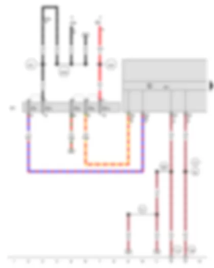 Wiring Diagram  AUDI R8 2014 - Automatic gearbox control unit - Fuse carrier 1