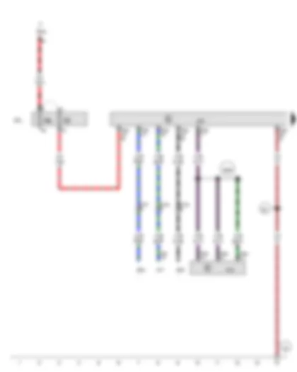Wiring Diagram  AUDI R8 2014 - Steering column electronics control unit