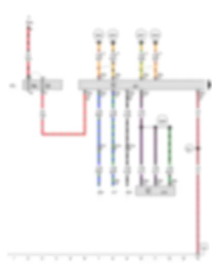Wiring Diagram  AUDI R8 2014 - Steering column electronics control unit