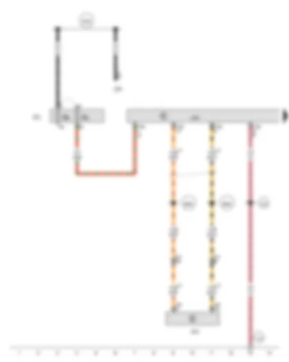 Wiring Diagram  AUDI R8 2014 - Parking aid control unit - Fuse carrier 2