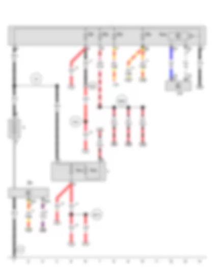 Wiring Diagram  AUDI R8 2014 - Battery - Battery monitor control unit - Battery isolation igniter