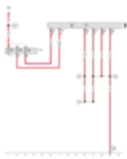 Wiring Diagram  AUDI R8 2014 - Onboard supply control unit - Fuse carrier 3
