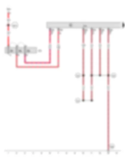 Wiring Diagram  AUDI R8 2014 - Onboard supply control unit - Fuse carrier 3