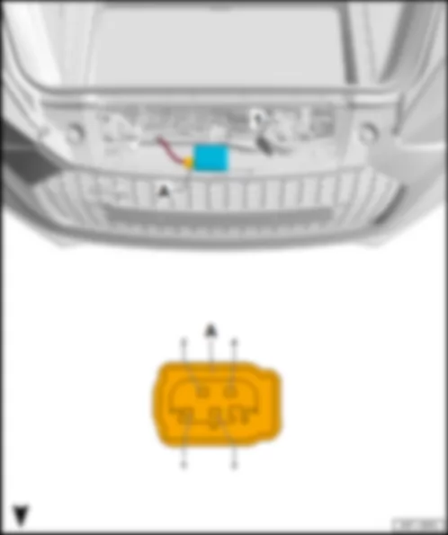 AUDI R8 2017 Fitting location,  garage door operation control unit J530