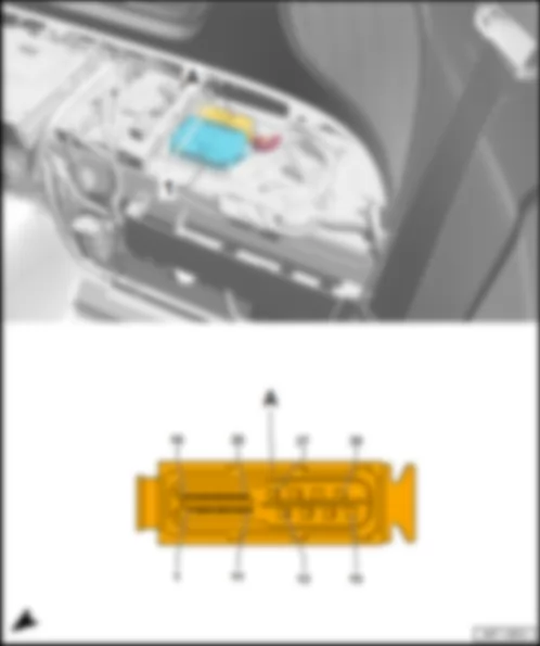 AUDI R8 2017 Fitting location,  control unit for electromechanical parking brake J540